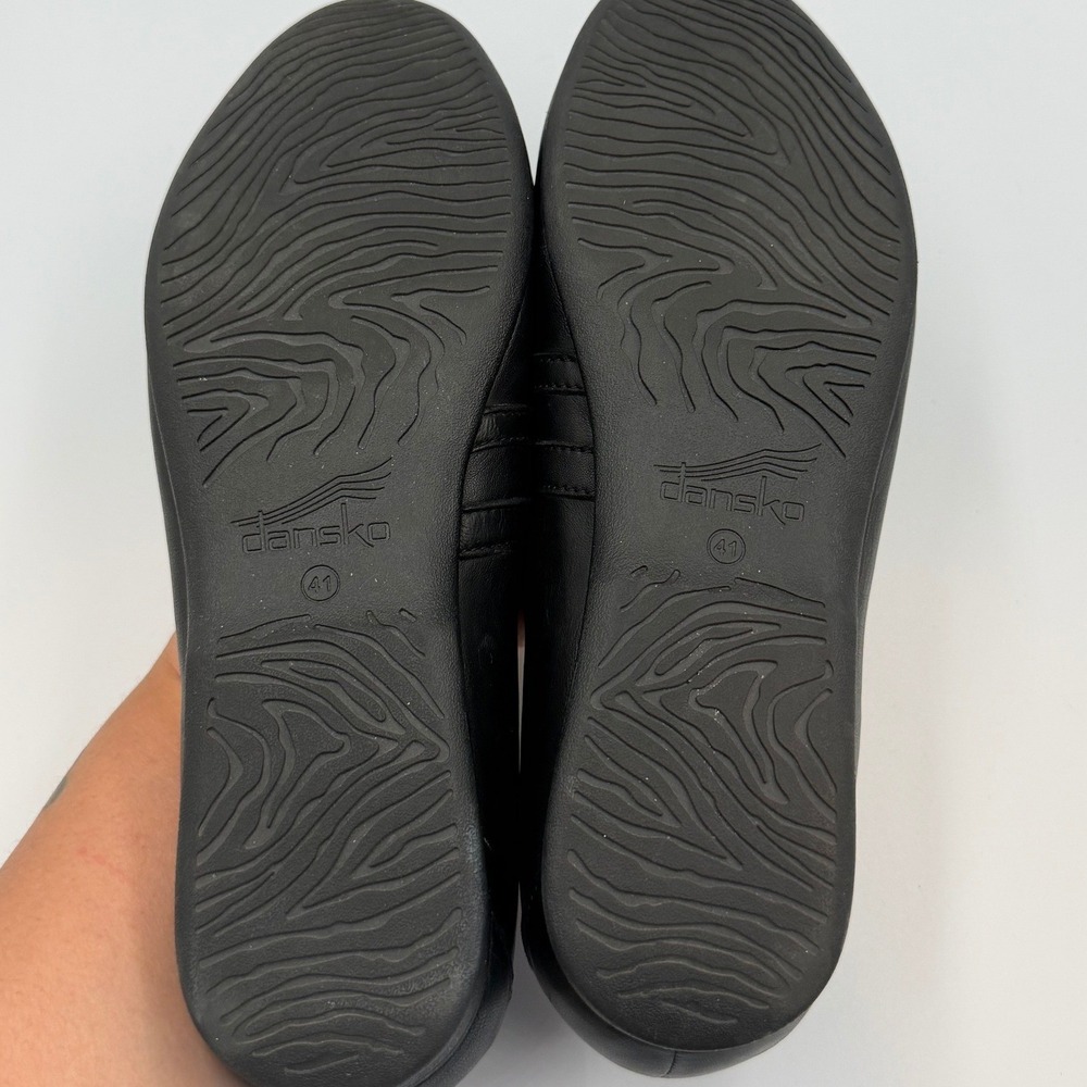 Dansko Leeza Black Leather Double Strap Mary Jane Flats Women EU 41 US 10.5-11 - Picture 9 of 9